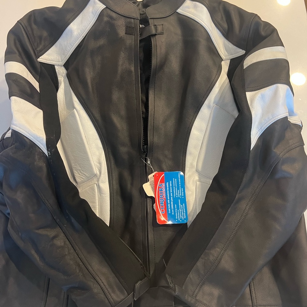 Men's Black and White Performance Jacket